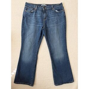 Levis 515 Bootcut Jeans Womens 16 Short Blue Medium Wash Mid Rise Stretch Denim